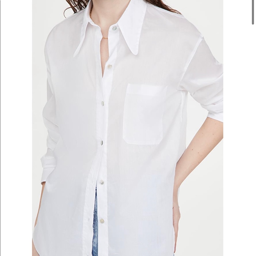 EUC Vince OVERSIZED Pocket Stitch Button Down